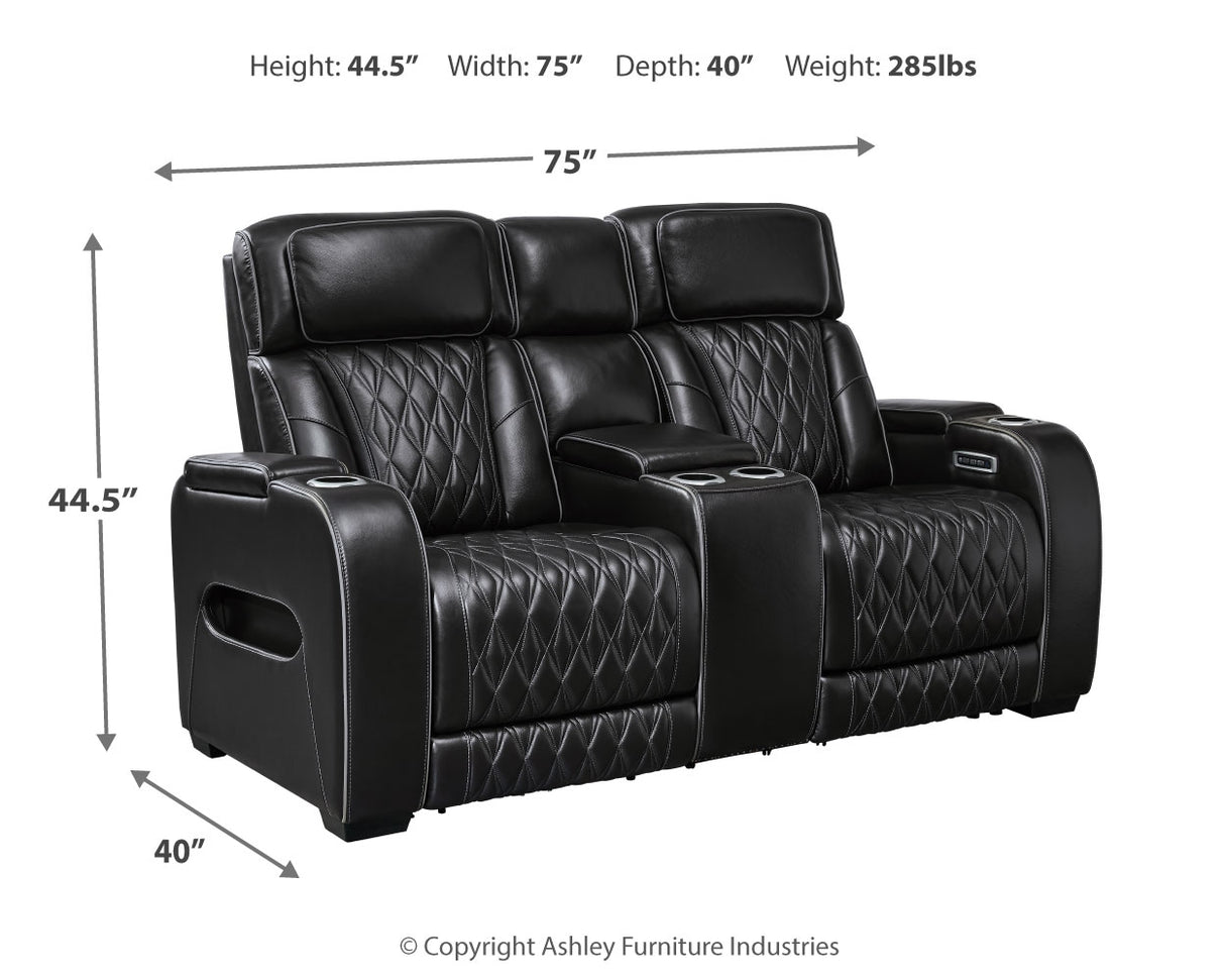 Boyington Sofa, Loveseat and Recliner in Black from Ashley - Luna Furniture