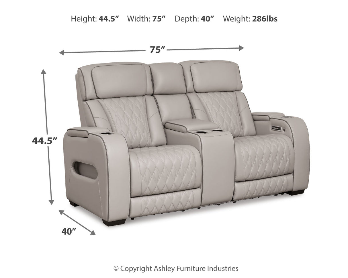 Boyington Sofa, Loveseat and Recliner in Gray - PKG016537