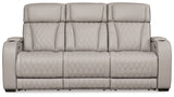 Boyington Sofa, Loveseat and Recliner in Gray - PKG016537