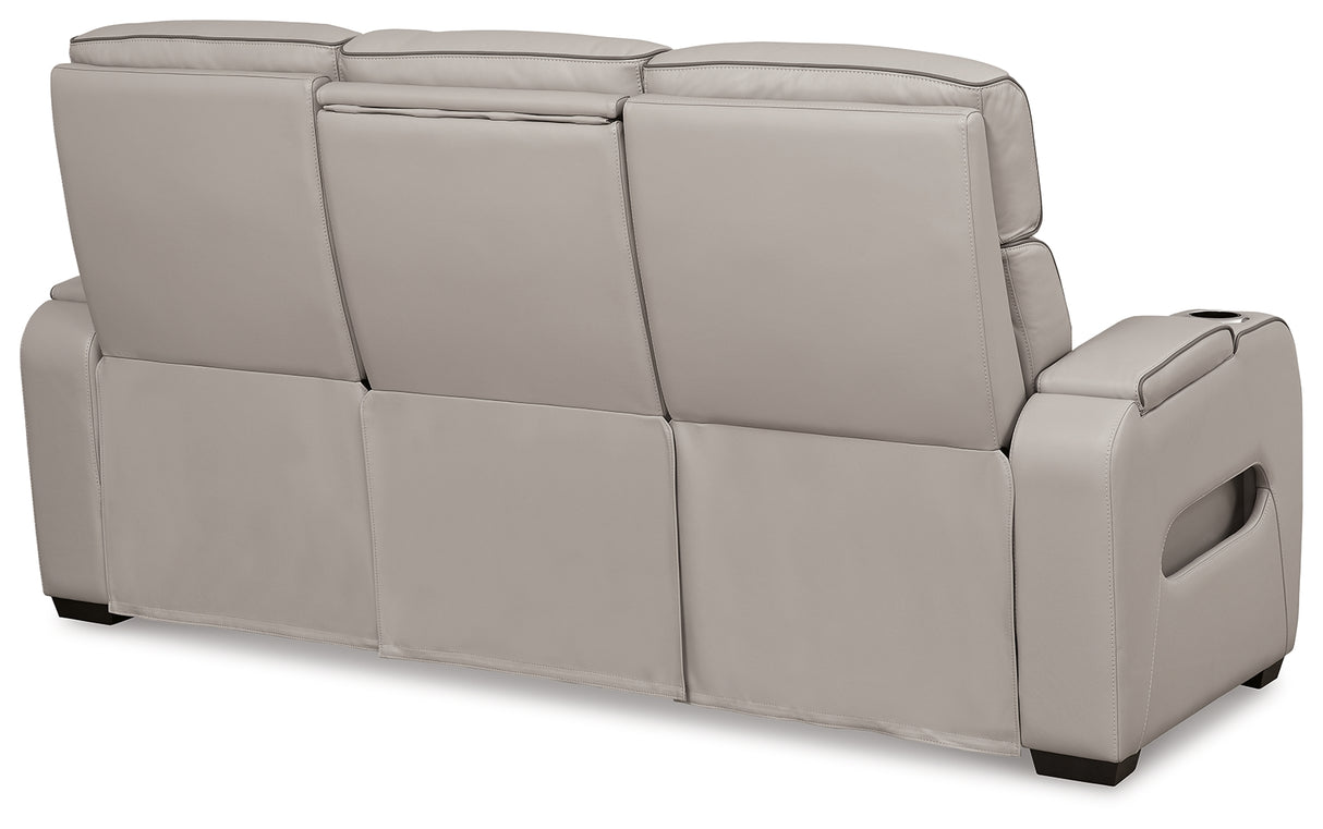 Boyington Sofa, Loveseat and Recliner in Gray - PKG016537