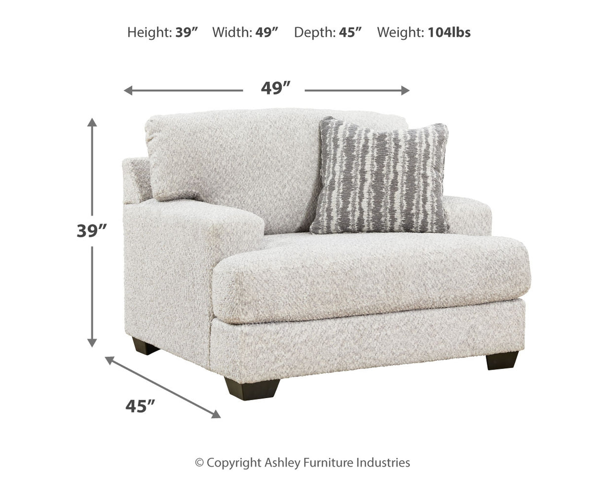 Brebryan Chair and Ottoman in Flannel from Ashley - Luna Furniture