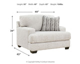 Brebryan Chair and Ottoman in Flannel from Ashley - Luna Furniture