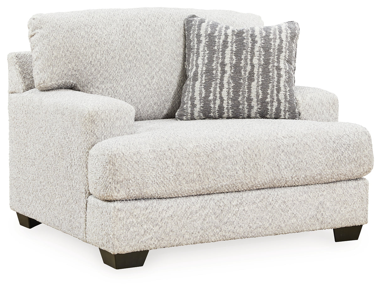 Brebryan Chair and Ottoman in Flannel from Ashley - Luna Furniture