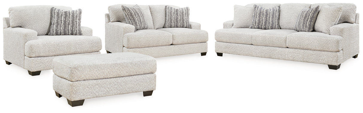 Brebryan Sofa, Loveseat, Chair and Ottoman in Flannel from Ashley - Luna Furniture