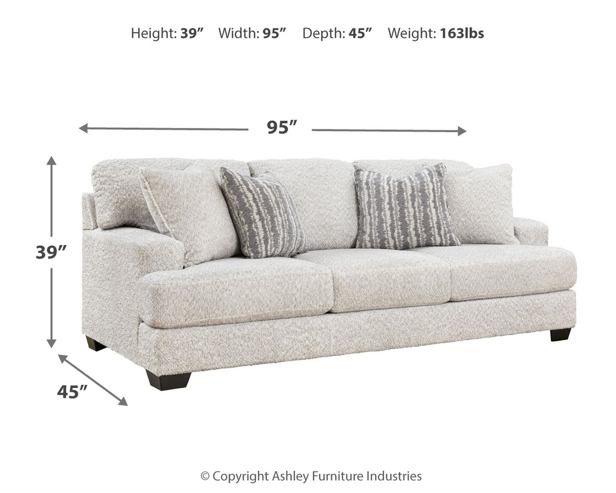 Brebryan Sofa, Loveseat, Chair and Ottoman in Flannel from Ashley - Luna Furniture