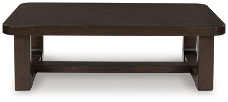 Breckington Dark Brown Coffee Table - T856-1