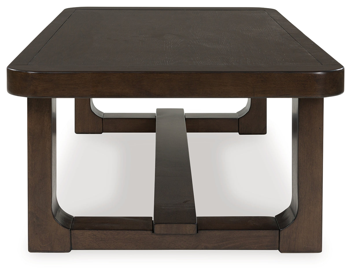 Breckington Dark Brown Coffee Table - T856-1