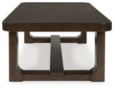 Breckington Dark Brown Coffee Table - T856-1