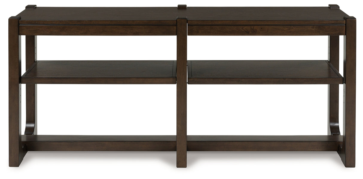 Breckington Dark Brown Sofa Table - T856-4