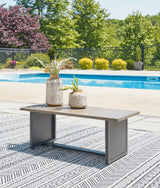 Bree Zee 4-Piece Outdoor Sectional with End Table in Brown from Ashley - Luna Furniture