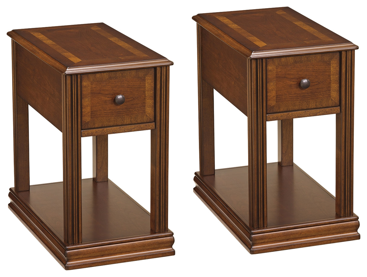 Breegin 2 End Tables in Brown - PKG008420