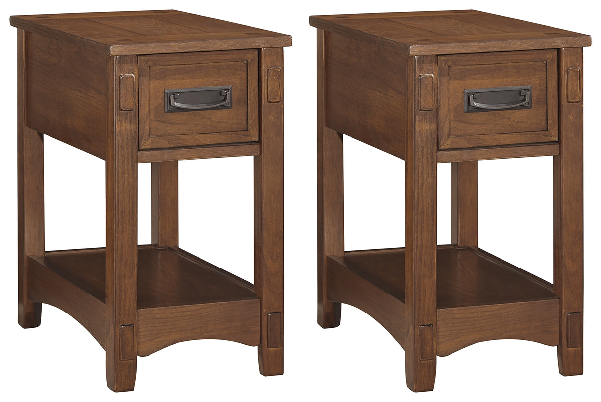 Breegin 2 End Tables in Brown - PKG008423