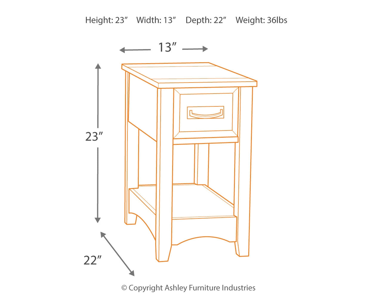 Breegin 2 End Tables in Brown - PKG008423