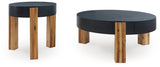 Breenmore Black/Natural Table from Ashley - Luna Furniture