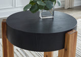 Breenmore Black/Natural Table from Ashley - Luna Furniture