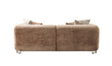 Brenda Coffee  Boucle  Sofa 93" & Loveseat 71" - BRENDACF-SL