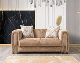 Brenda Coffee  Boucle  Sofa 93" & Loveseat 71" - BRENDACF-SL