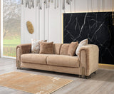 Brenda Coffee  Boucle  Sofa 93" & Loveseat 71" - BRENDACF-SL