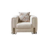 Brenda Ivory Boucle Chair - BRENDAIV-CH