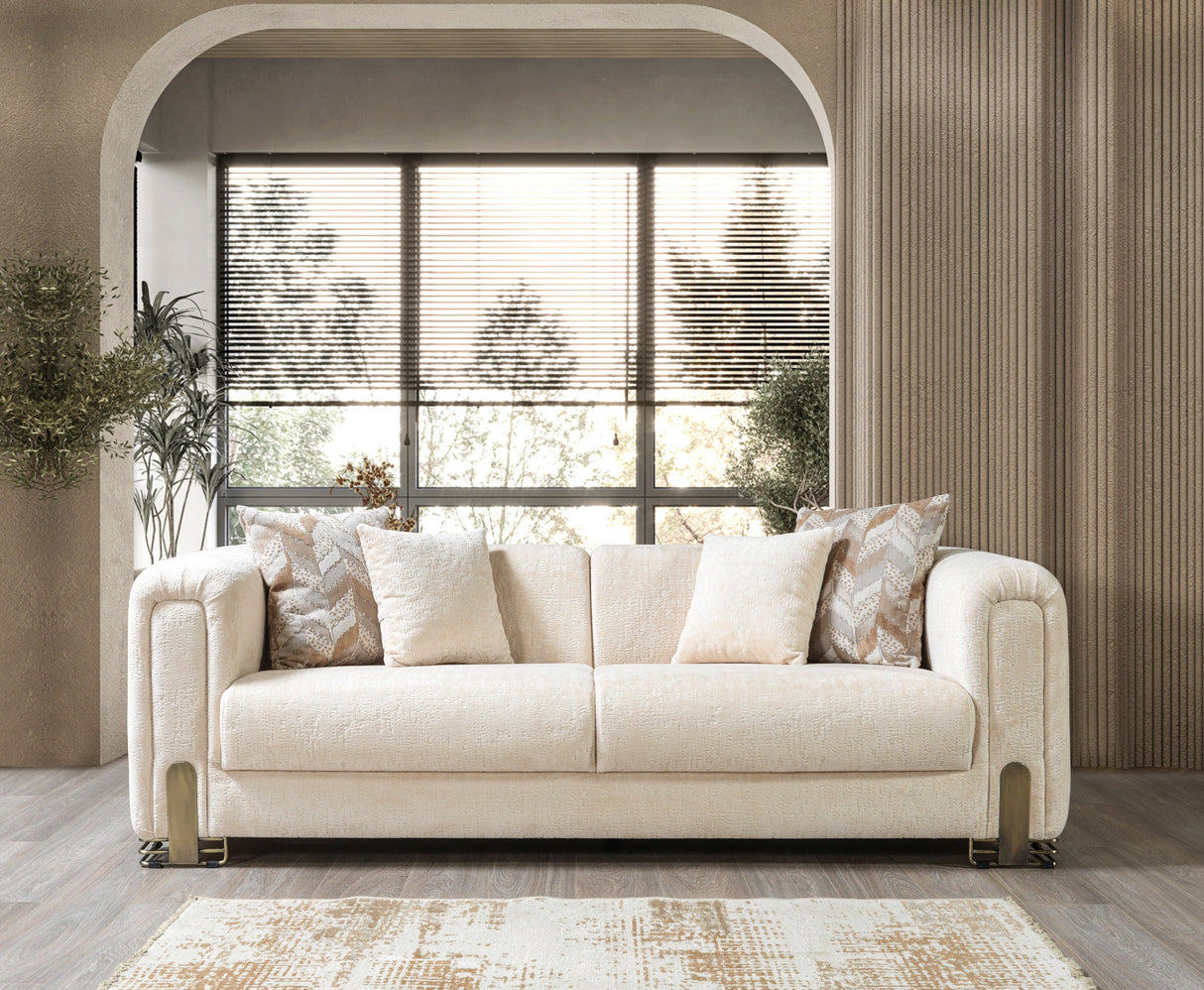 Brenda Ivory Boucle  Sofa 93" & Loveseat 71" - BRENDAIV-SL