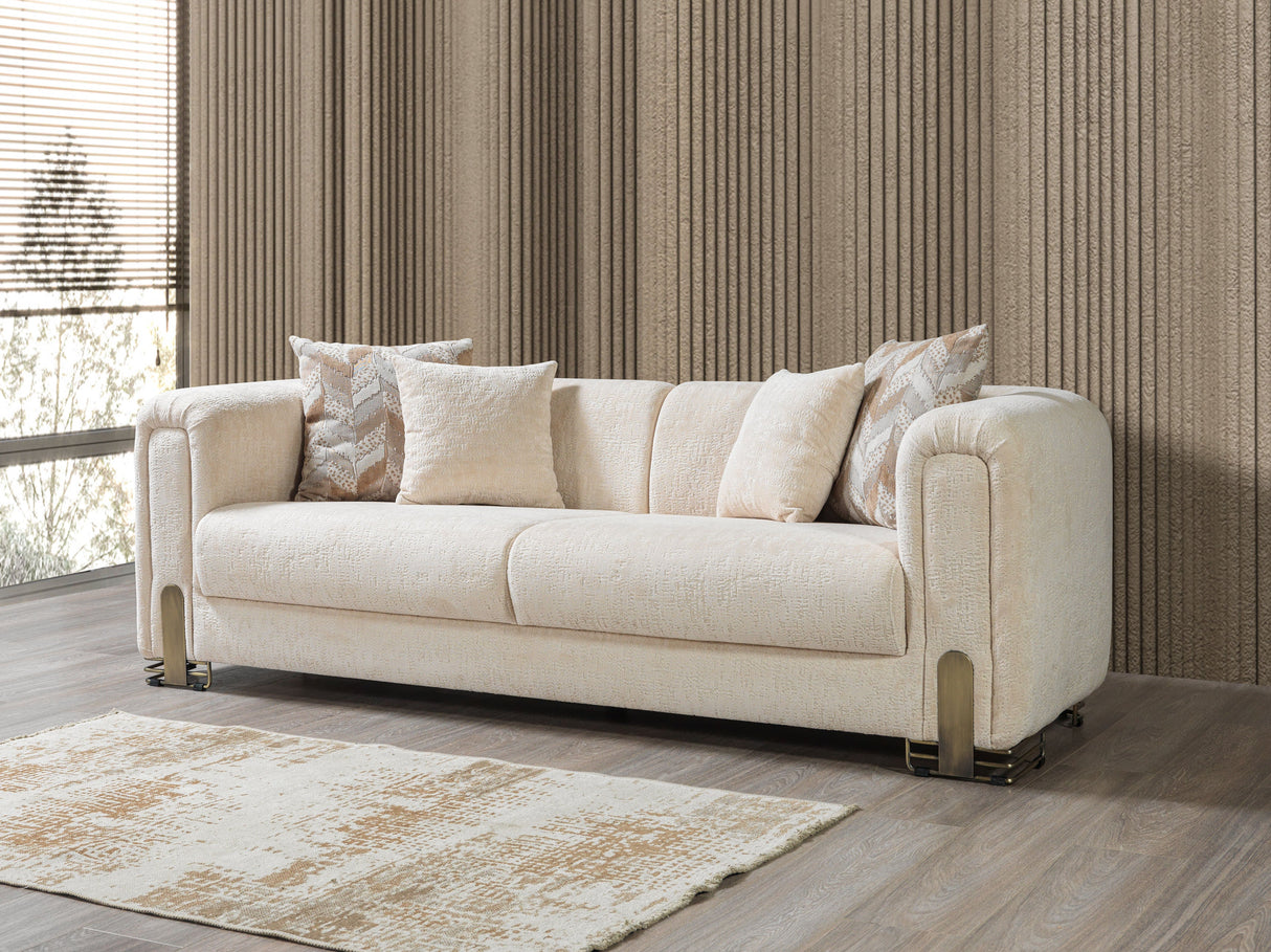 Brenda Ivory Boucle  Sofa 93" & Loveseat 71" - BRENDAIV-SL