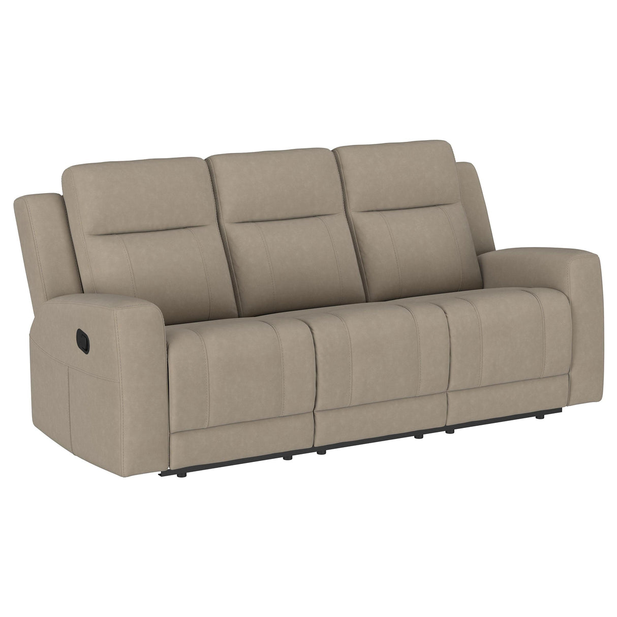 Brentwood Upholstered Motion Reclining Sofa Taupe - 610281