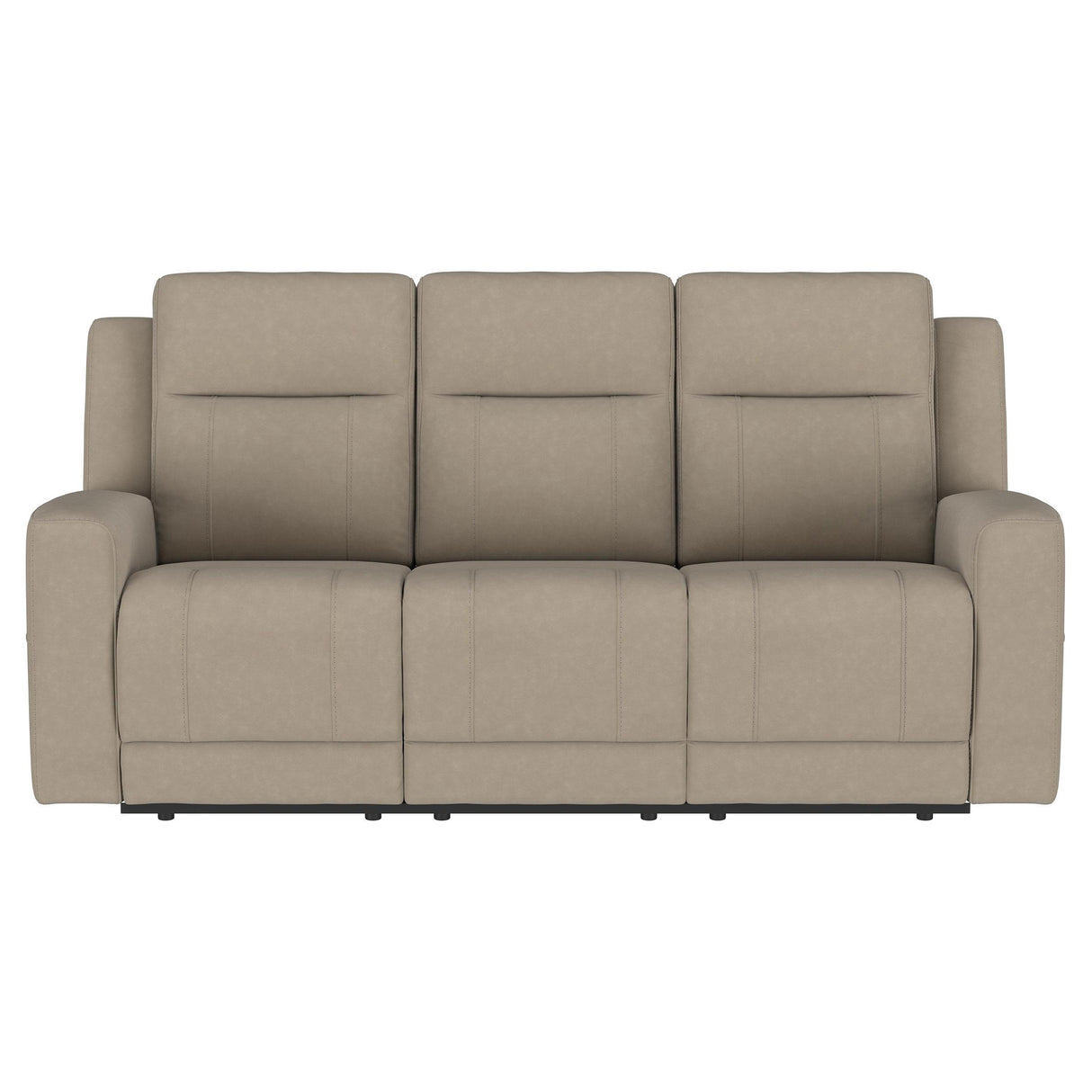 Brentwood Upholstered Motion Reclining Sofa Taupe - 610281