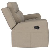 Brentwood Upholstered Motion Reclining Sofa Taupe - 610281