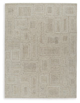 Brickburgh Gray/Ivory/Honey Large Rug from Ashley - Luna Furniture