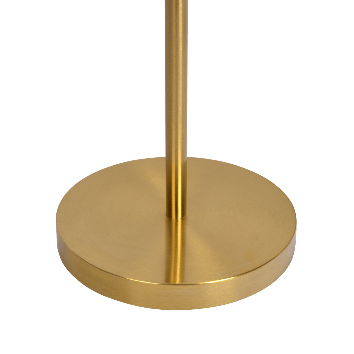 Brilliance Modern Gold Brush Floor Lamp, Opal Glass Shades and Round Metal Base - FLL03700401