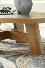 Brinstead Coffee Table with 1 End Table in Light Brown from Ashley - Luna Furniture