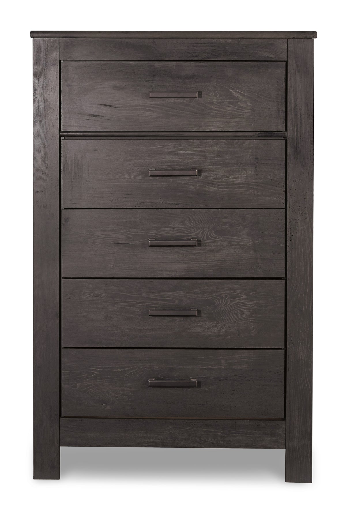 Brinxton Full Panel Headboard Bed with Mirrored Dresser and Chest in Charcoal from Ashley - Luna Furniture