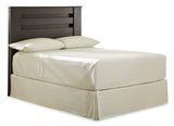 Brinxton Full Panel Headboard Bed with Mirrored Dresser, Chest and 2 Nightstands in Charcoal from Ashley - Luna Furniture