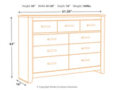 Brinxton Queen/Full Panel Headboard Bed with Dresser in Charcoal from Ashley - Luna Furniture