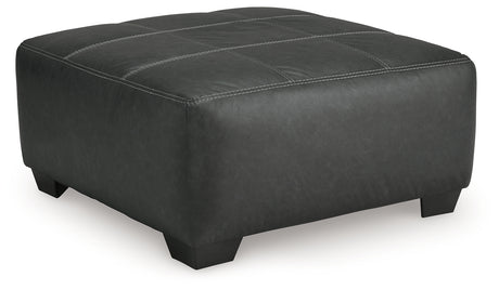 Brixley Pier Graphite Oversized Accent Ottoman from Ashley - Luna Furniture