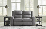 Brixworth Slate Reclining Loveseat from Ashley - Luna Furniture