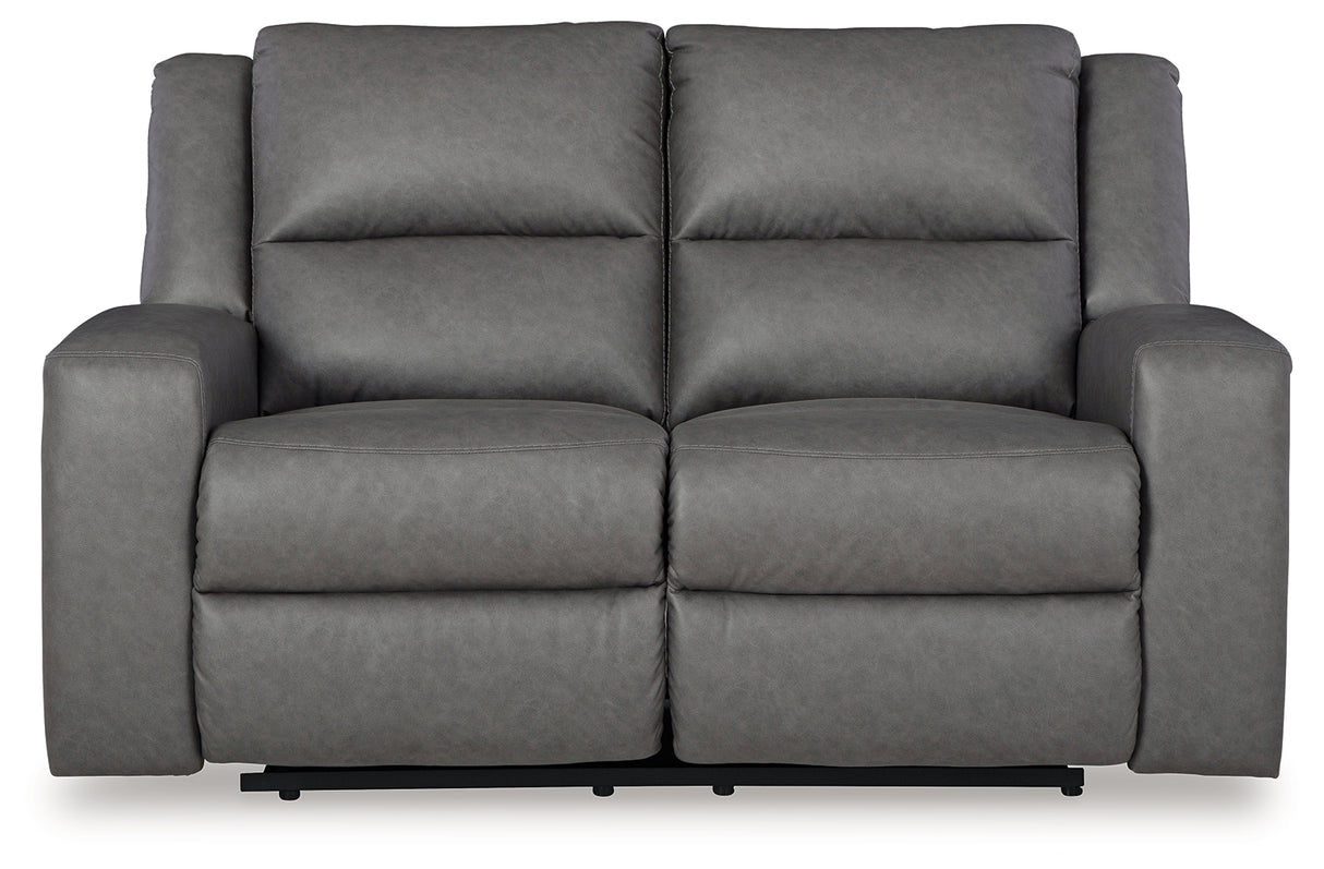 Brixworth Sofa, Loveseat and Recliner in Slate from Ashley - Luna Furniture