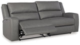 Brixworth Sofa, Loveseat and Recliner in Slate from Ashley - Luna Furniture