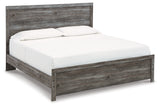 Bronyan King Panel Bed with Dresser and Nightstand in Dark Gray - PKG020106