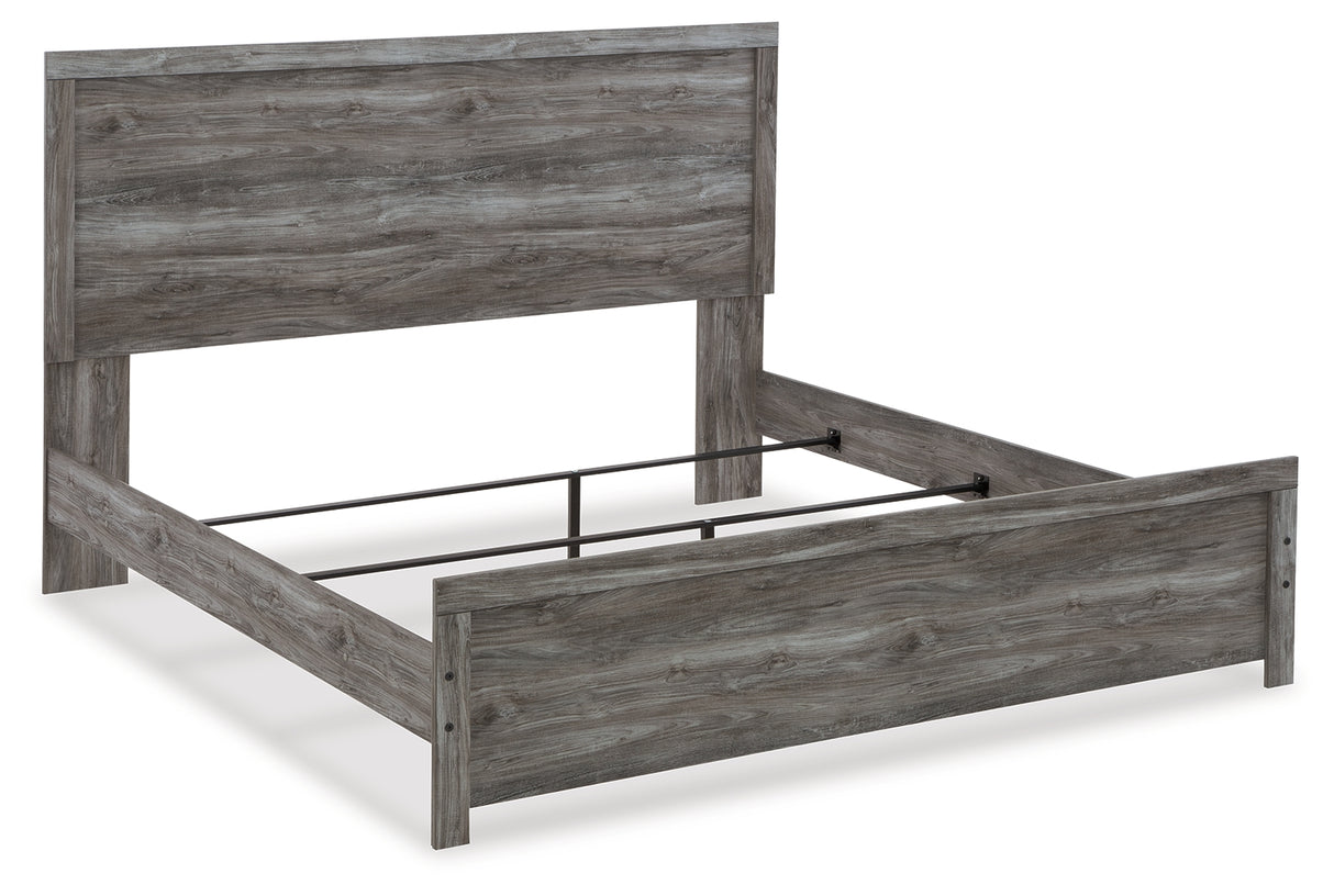 Bronyan King Panel Bed with Dresser in Dark Gray - PKG014946