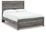 Bronyan Queen Panel Bed with Dresser and Nightstand in Dark Gray - PKG020104