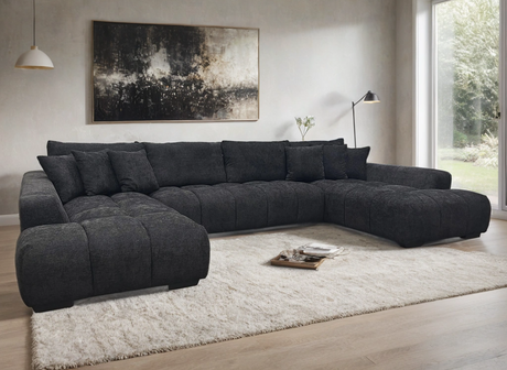 Brooklyn Black 3-Piece Sectional from Happy Homes - Luna Furniture