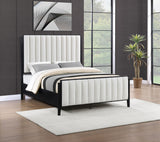 Brookmead 60-inch Upholstered Eastern King Bed Black from Coaster - Luna Furniture