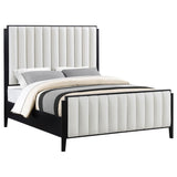 Brookmead 60-inch Upholstered Eastern King Bed Black from Coaster - Luna Furniture