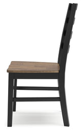 Brown/Black Wildenauer Dining Table and 4 Chairs - PKG016719