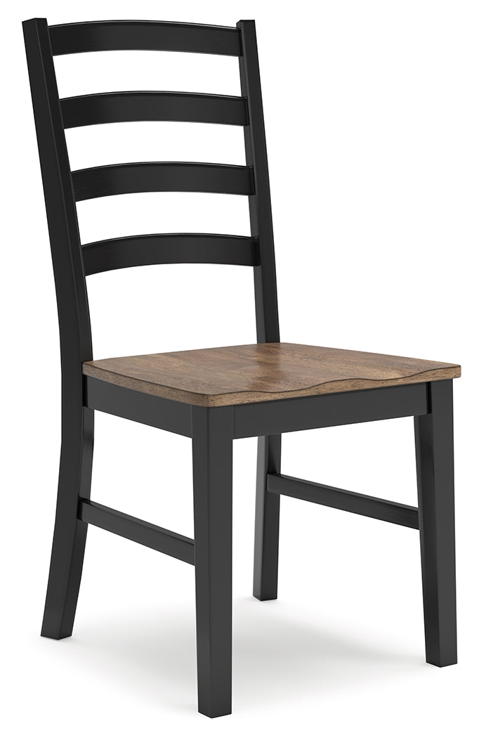 Brown/Black Wildenauer Dining Table and 6 Chairs - PKG016720