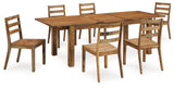 Brown Dressonni Dining Table and 6 Chairs - PKG018643