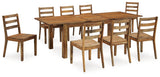 Brown Dressonni Dining Table and 8 Chairs - PKG018645