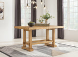 Brown Havonplane Counter Height Dining Table and 4 Barstools - PKG016730