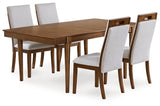 Brown Lyncott Dining Table and 4 Chairs - PKG020701